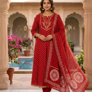 Anarkali cotton salwar - Bhandhini prints