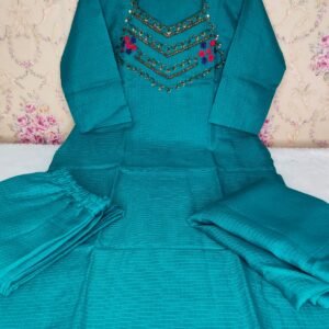 Kota Silk Salwar - Top and Pant with Lining