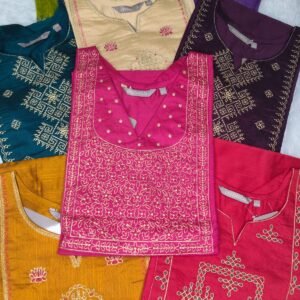 Avaasa Slub Silk Kurtis