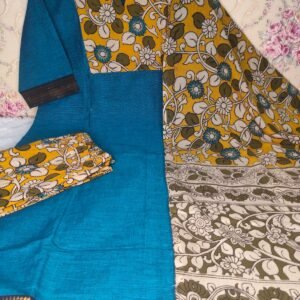 Mangalagiri Cotton Three piece set with lining