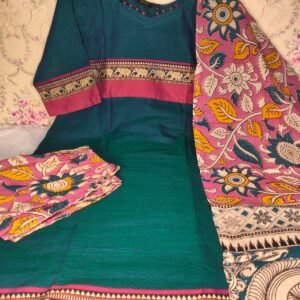 Narayanapet Cotton Three Piece Set With Lining